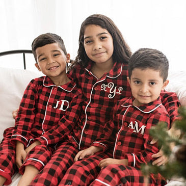 Christmas Baseball Lover Family Pajamas With Pet Blue - Family