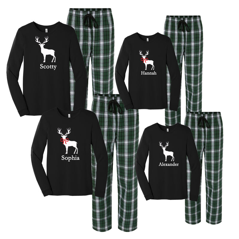 Family Pajamas Christmas, Matching Family Xmas Pajamas, Christmas Pjs Family  Short Sleeve, Holiday Pajama Set,christmas Photoshoot Reindeer -  Canada