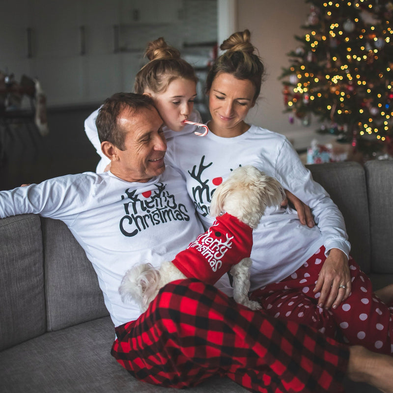  Family Christmas Pjs Matching Sets Plaid Pajama
