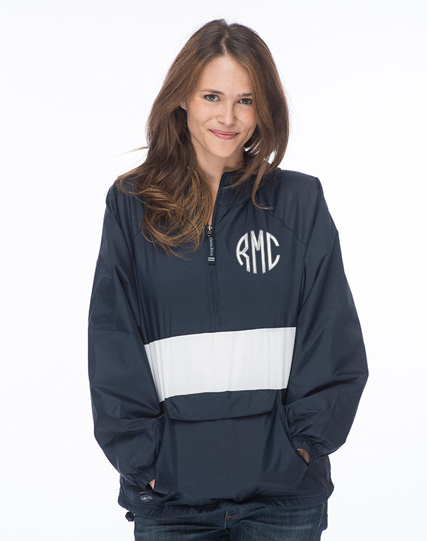 Pull Over Windbreaker Jacket With Monogram Fully Lined With 