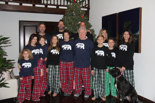 Personalized Plaid Christmas Tree Matching Family Pajama Set