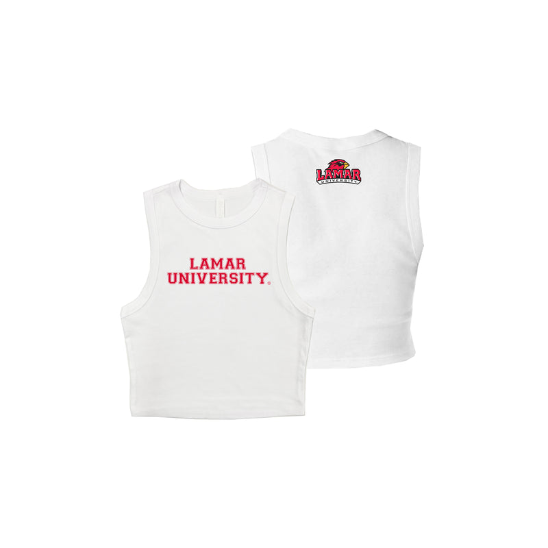 Lamar University Cropped Tank Top