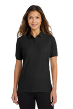 Junior League of Bronxville Ladies Cotton Pique Polo - JL Bronxville Icon