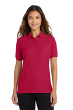 Junior League of Bronxville Ladies Cotton Pique Polo - JL Bronxville Icon