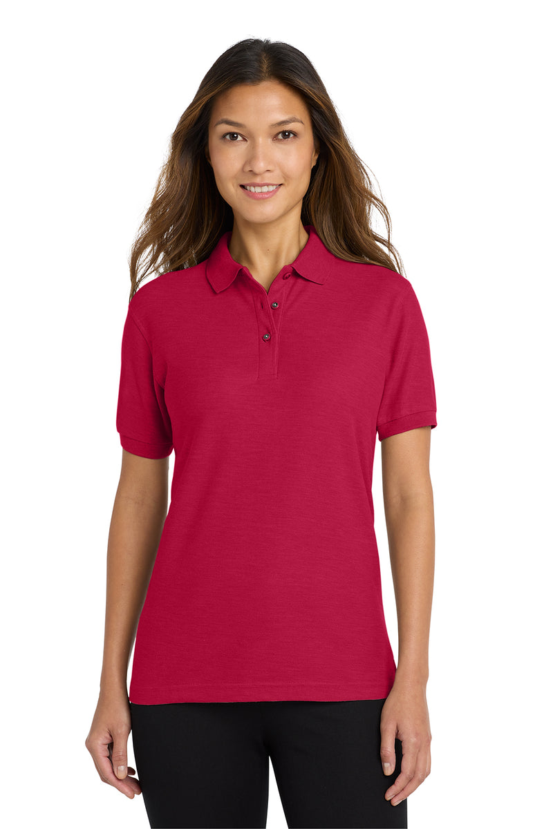 Junior League of Bronxville Ladies Cotton Pique Polo - JL Bronxville Icon