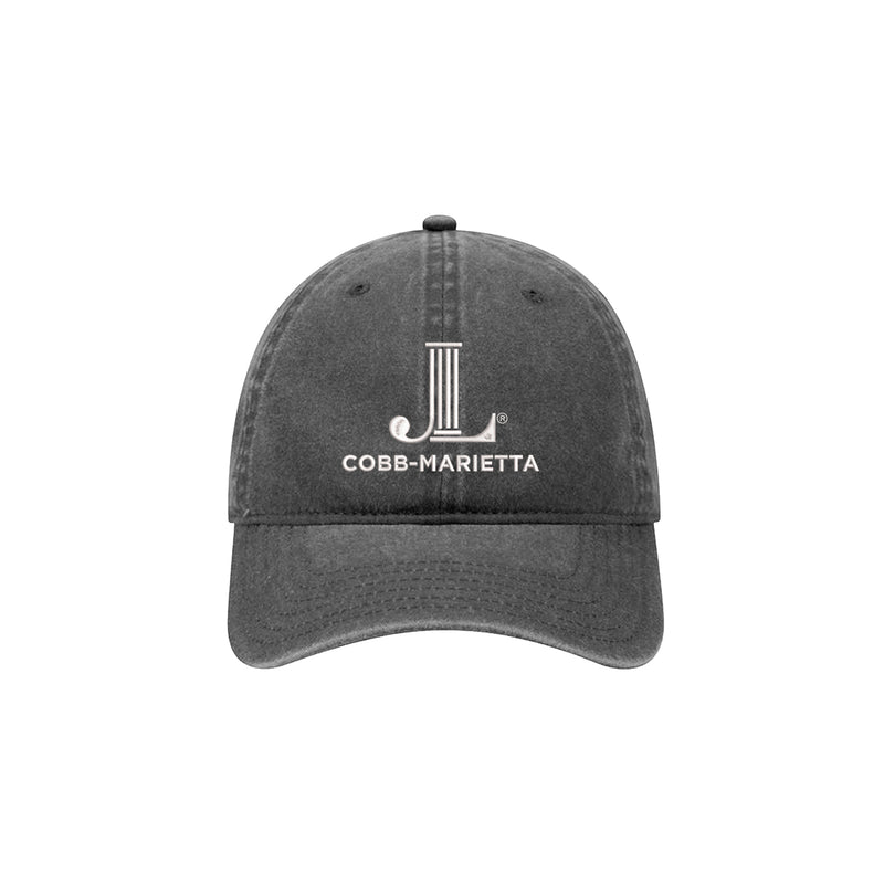 Junior League of Cobb-Marietta Beach Washed Low Profile Baseball Cap - JL Icon Cobb-Marietta Hat