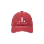 Junior League of Cobb-Marietta Beach Washed Low Profile Baseball Cap - JL Icon Cobb-Marietta Hat