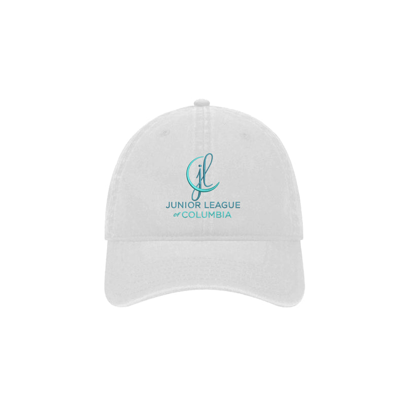 Junior League of Columbia Beach Washed Low Profile Baseball Cap - JL Columbia Logo Hat