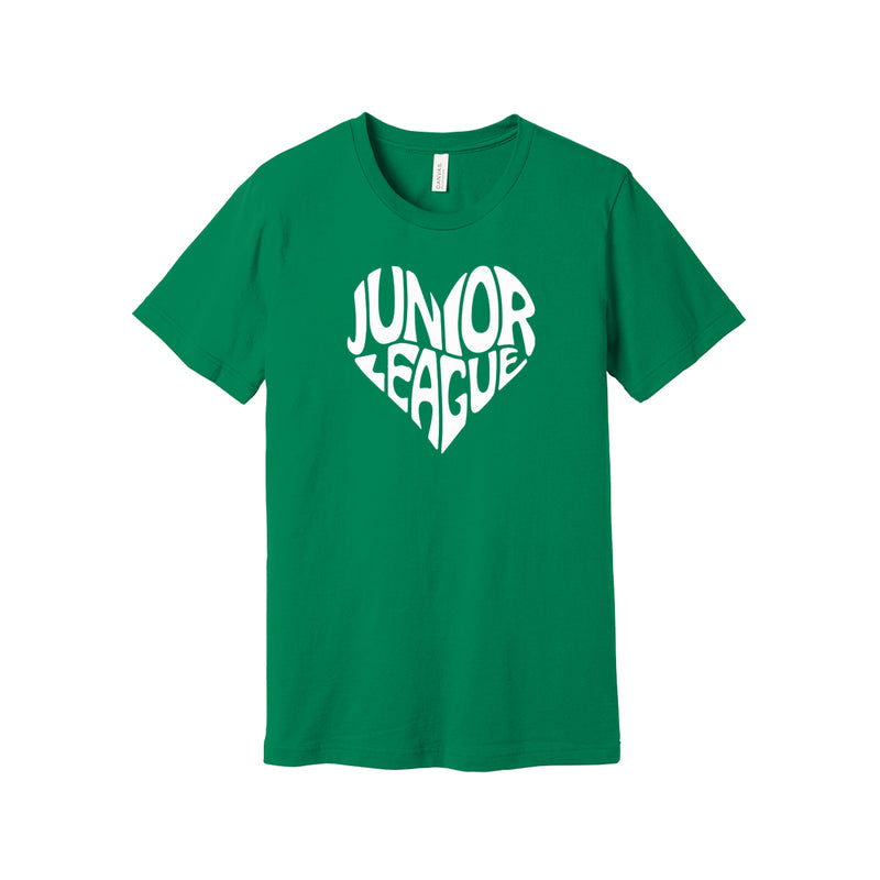 Junior League Short Sleeve Crewneck T-Shirt - JL Cut Out Heart