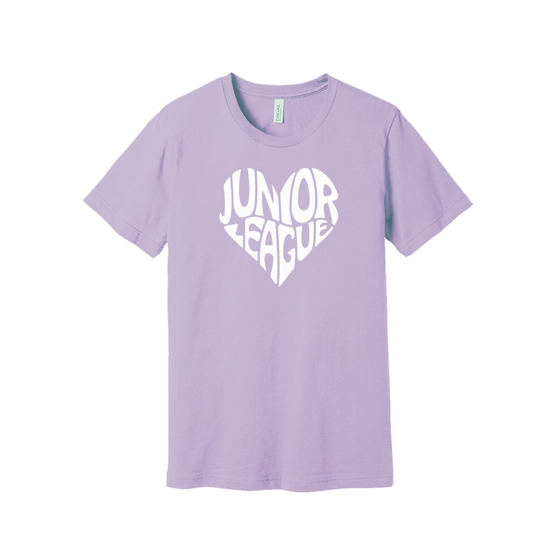 Junior League Short Sleeve Crewneck T-Shirt - JL Cut Out Heart