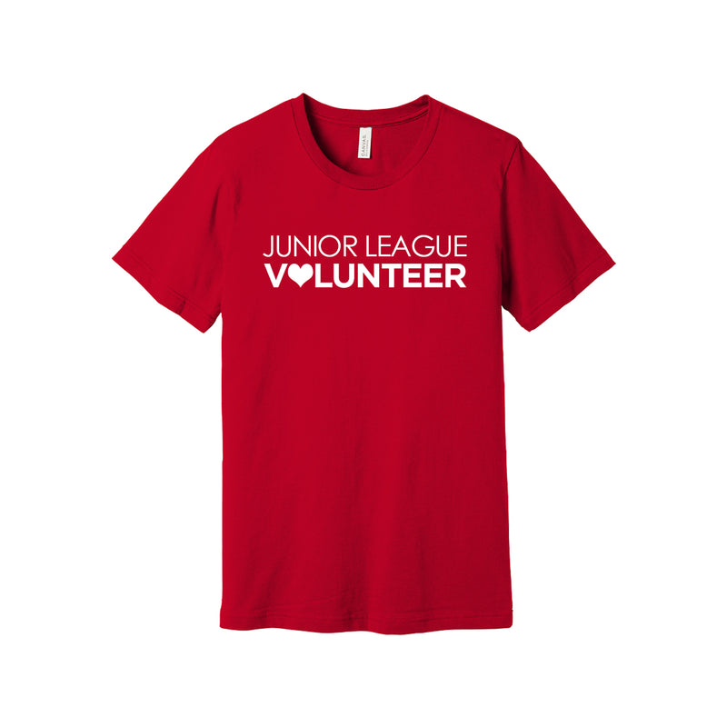 Junior League of Cobb-Marietta Short Sleeve Crewneck T-Shirt - Junior League Volunteer Heart Tee