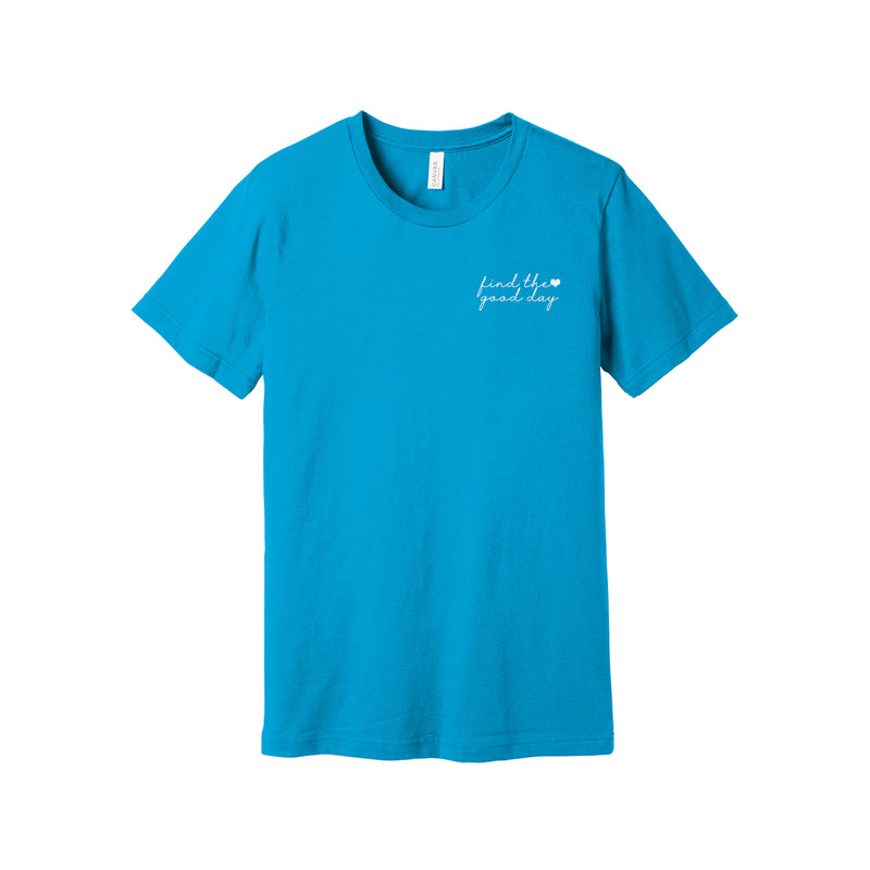 Junior League Short Sleeve Crewneck T-Shirt - Find the Good Day Heart Logo