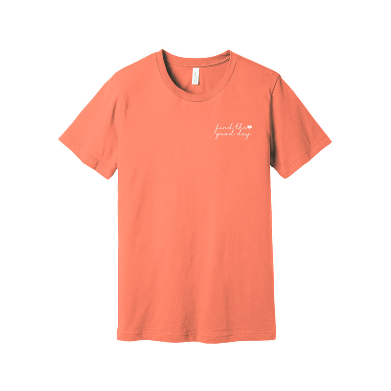 Junior League Short Sleeve Crewneck T-Shirt - Find the Good Day Heart Logo