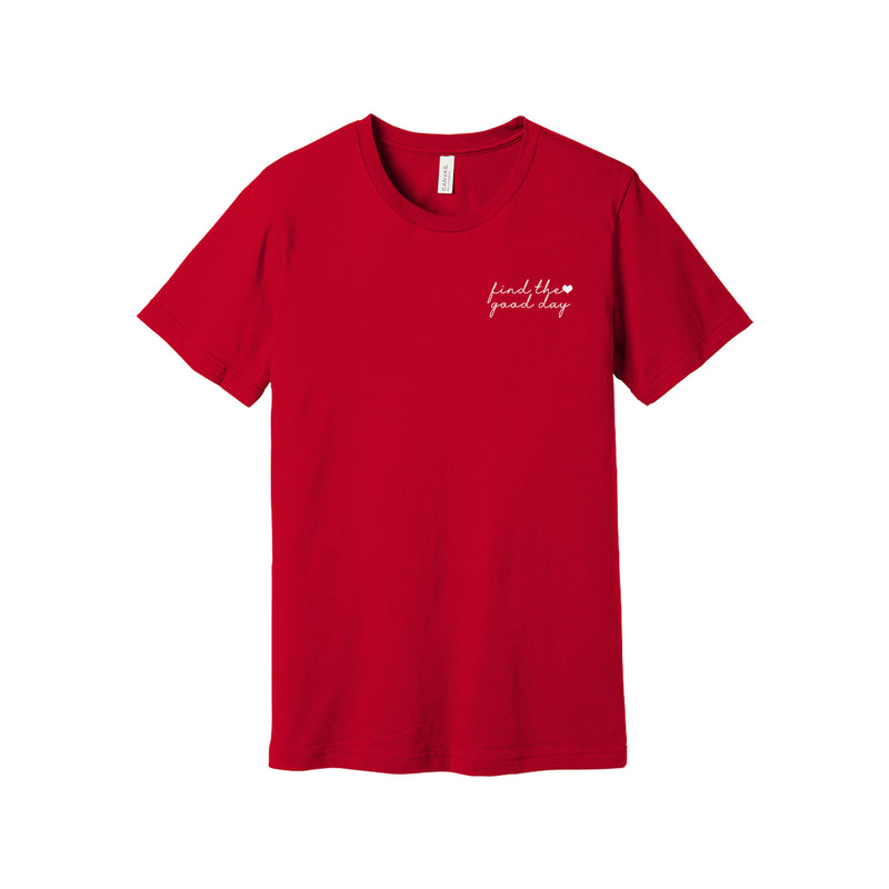 Junior League Short Sleeve Crewneck T-Shirt - Find the Good Day Heart Logo