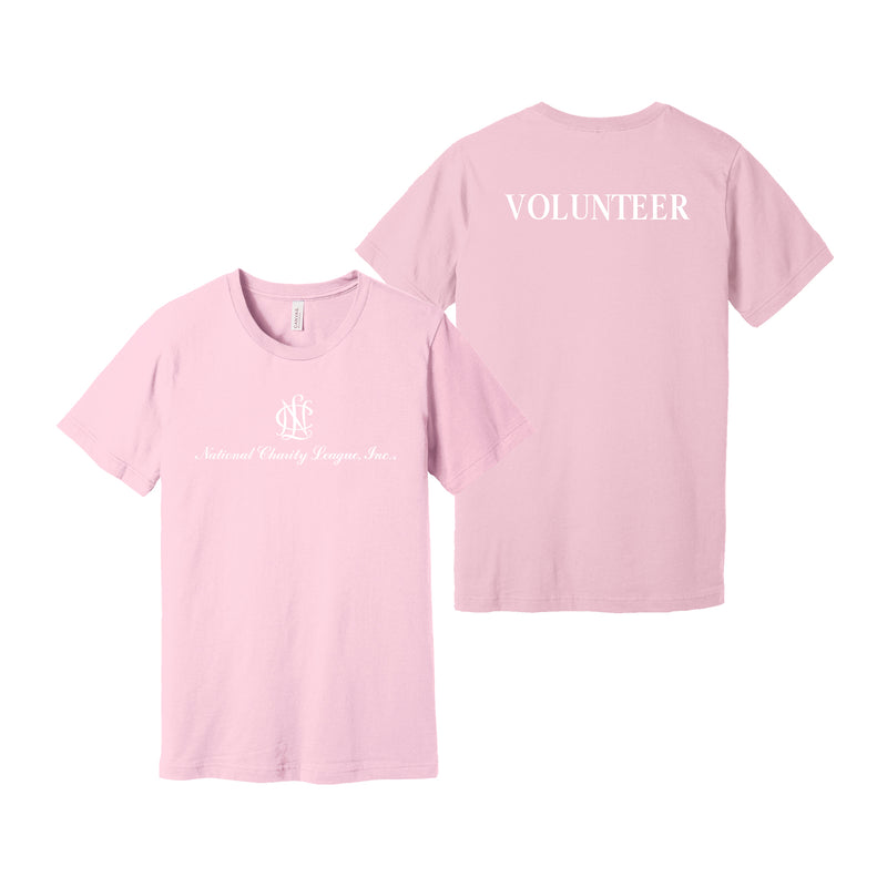 National Charity League Short Sleeve Crew T-Shirt - NCL Volunteer Tee - Front & Back