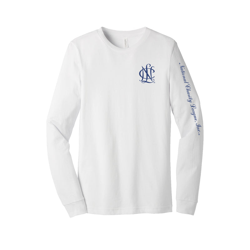 National Charity League Long Sleeve T-shirt - NCL Icon Tee - Down Sleeve