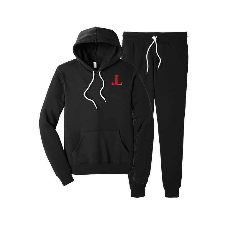 Junior League of Minneapolis Luxe Fleece Sweatsuit - JL Icon Minneapolis Hooded Sweatshirt & Matching Joggers