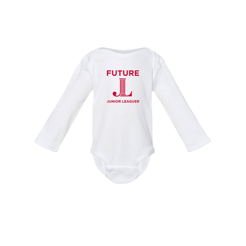 Junior League of Hartford Long Sleeve Baby Onesie - Future Junior League Infant Bodysuit