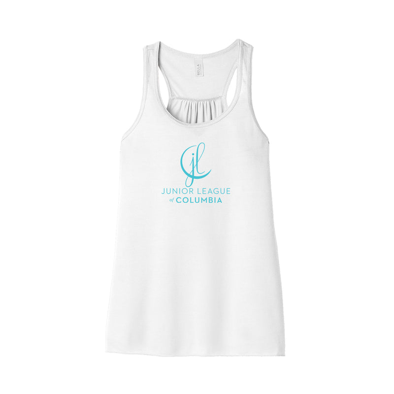 Junior League of Columbia Flowy Racerback Tank - JL Columbia SC Logo