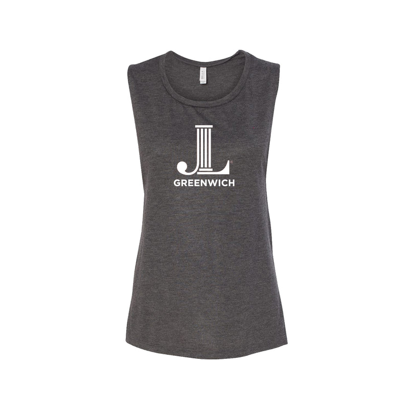 Junior League of Greenwich Flowy Scoop Neck Tank - JL Icon Greenwich