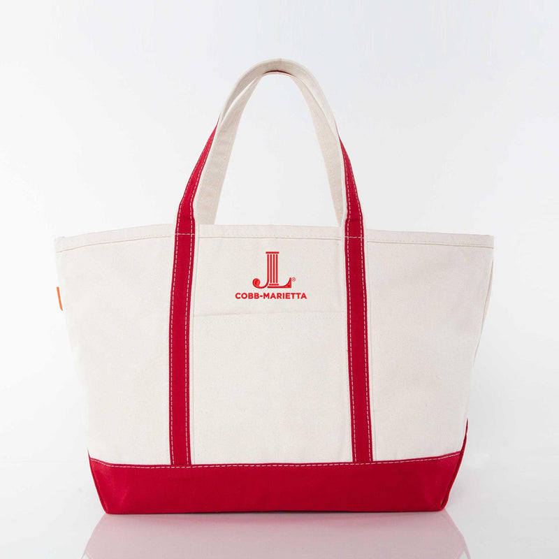 Junior League of Cobb-Marietta Canvas Boat Tote - JL Icon Cobb-Marietta