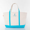 Junior League of Columbia Large Canvas Tote - JL Columbia Logo