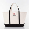 Junior League of Greenwich Large Canvas Boat Tote - JL Greenwich Logo