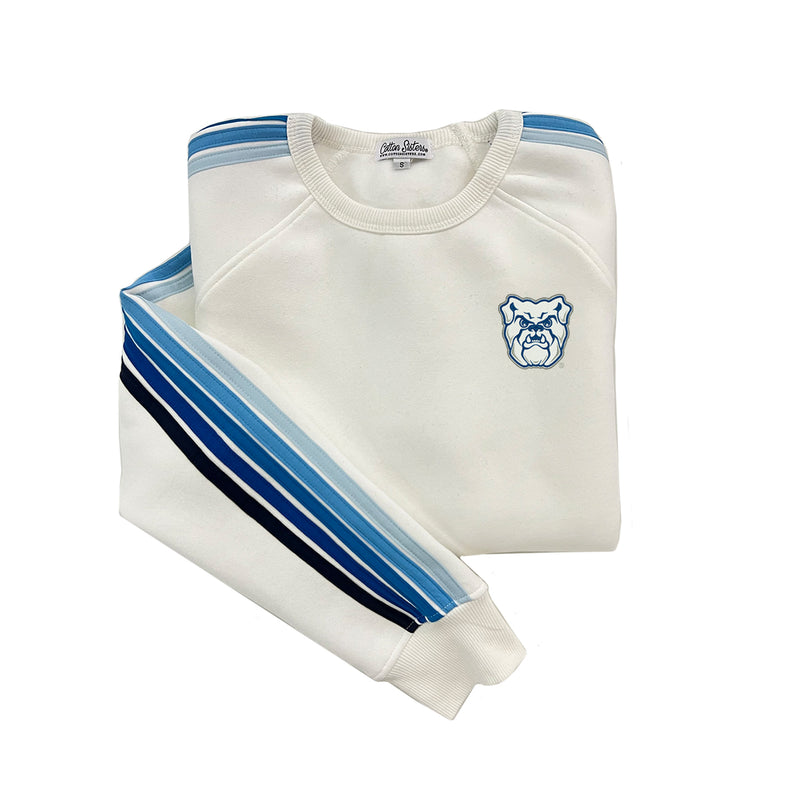 Butler University Striped Crewneck Sweatshirt