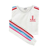 Junior League of Hartford Striped Crewneck Luxe Fleece Sweatshirt - JL Hartford Icon