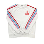 Junior League of Hartford Striped Crewneck Luxe Fleece Sweatshirt - JL Hartford Icon