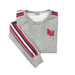 Lamar University Striped Crewneck Sweatshirt