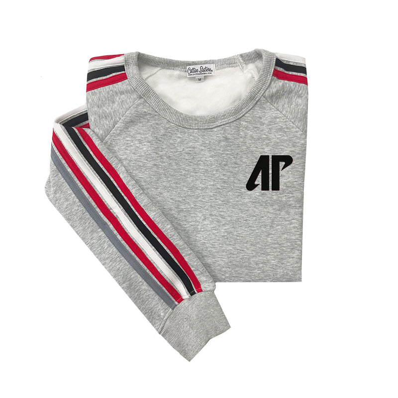 Austin Peay State University Striped Crewneck Sweatshirt