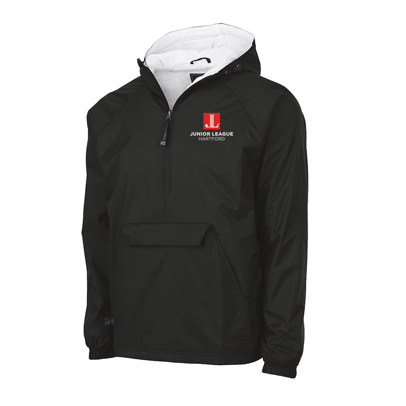 Junior League of Hartford Lined Windbreaker Anorak - JL Harford Logo