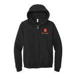 Junior League of Bronxville Full Zip Hooded Sweatshirt - JL Bronxville Logo Hoodie