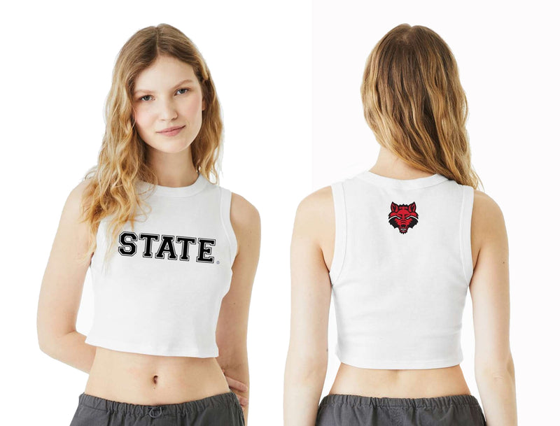 Arkansas State University Cropped Tank Top