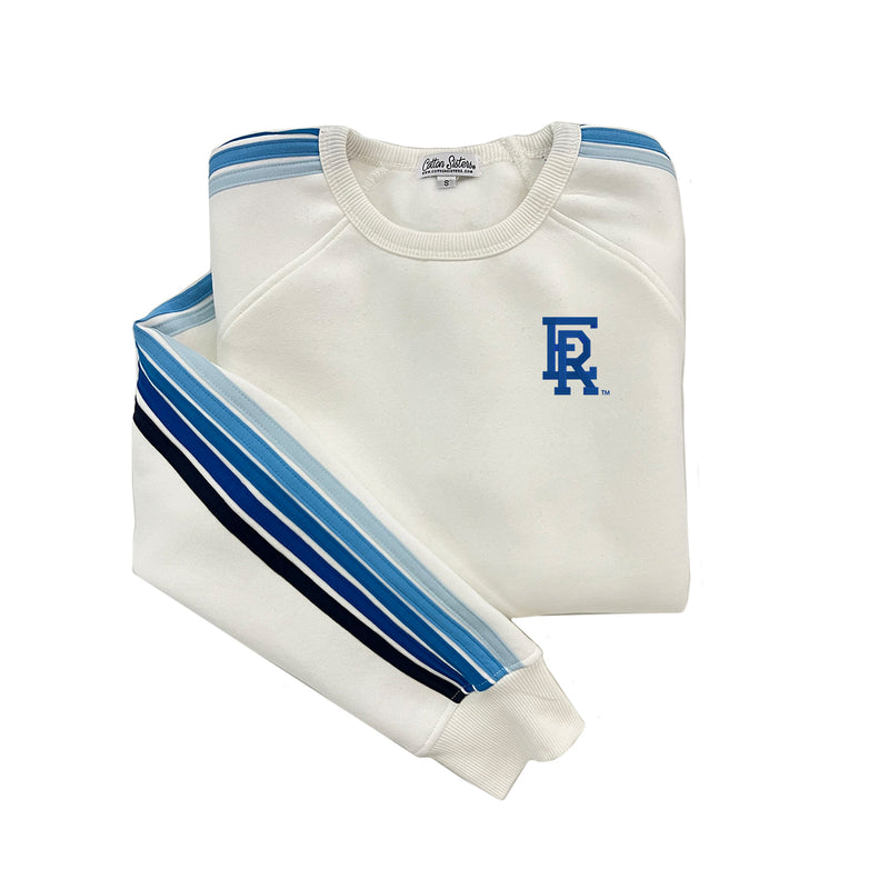 Embry Riddle Aeronautical University Striped Crewneck Sweatshirt