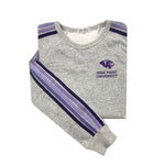 High Point University Striped Crewneck Sweatshirt