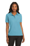 Junior League of Columbia Ladies Cotton Pique Polo - JLC Heart Logo