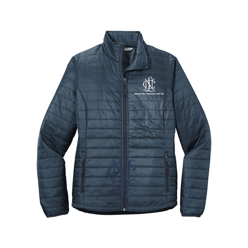 National Charity League Puffy Jacket - NCL Manhattan-Hermosa Chapter - Navy