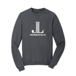 Junior League of Minneapolis Garment Washed Dyed Crewneck Sweatshirt - JL Minneapolis Icon