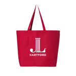 Junior League of Hartford Lightweight Canvas Jumbo Tote - JL Hartford Icon Tote