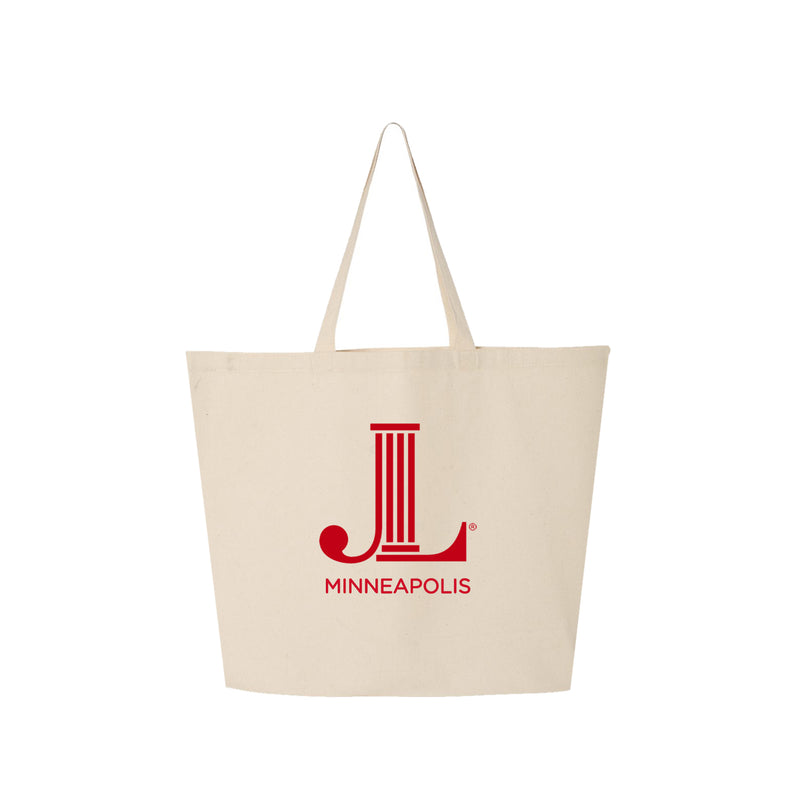 Junior League of Minneapolis Lightweight Canvas Jumbo Tote - JL Icon Minneapolis