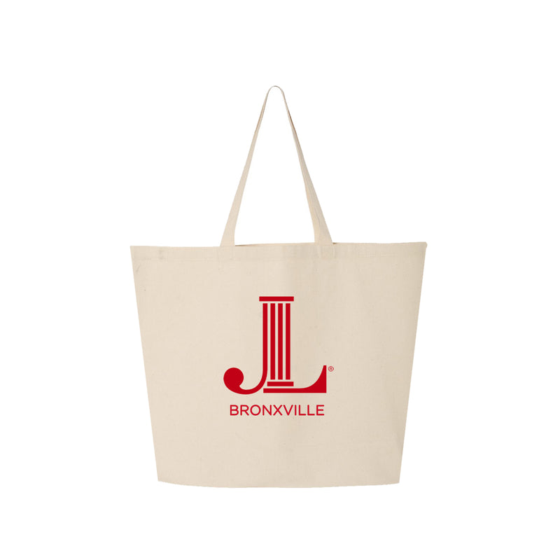 Junior League of Bronxville Lightweight Canvas Jumbo Tote - JL Icon Bronxville