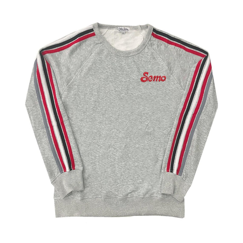 SEMO Striped Crewneck Luxe Fleece Sweatshirt