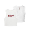 Troy University Cropped Tank Top