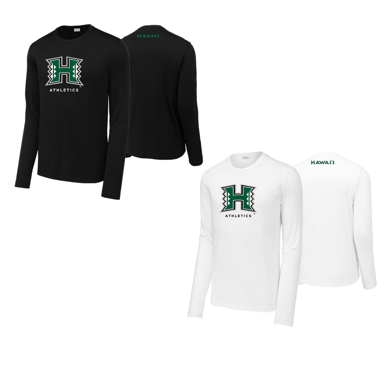 Hawaii Manoa H Performance LS Tee - Choice of Sport