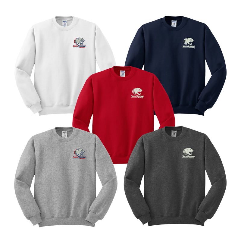 University of South Alabama Crewneck Sweatshirt - Embroidered Jaguar Logo