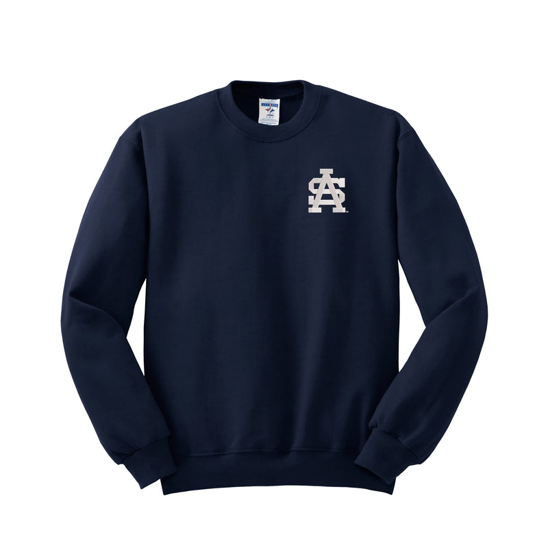 University of South Alabama Crewneck Sweatshirt - Embroidered SA Logo