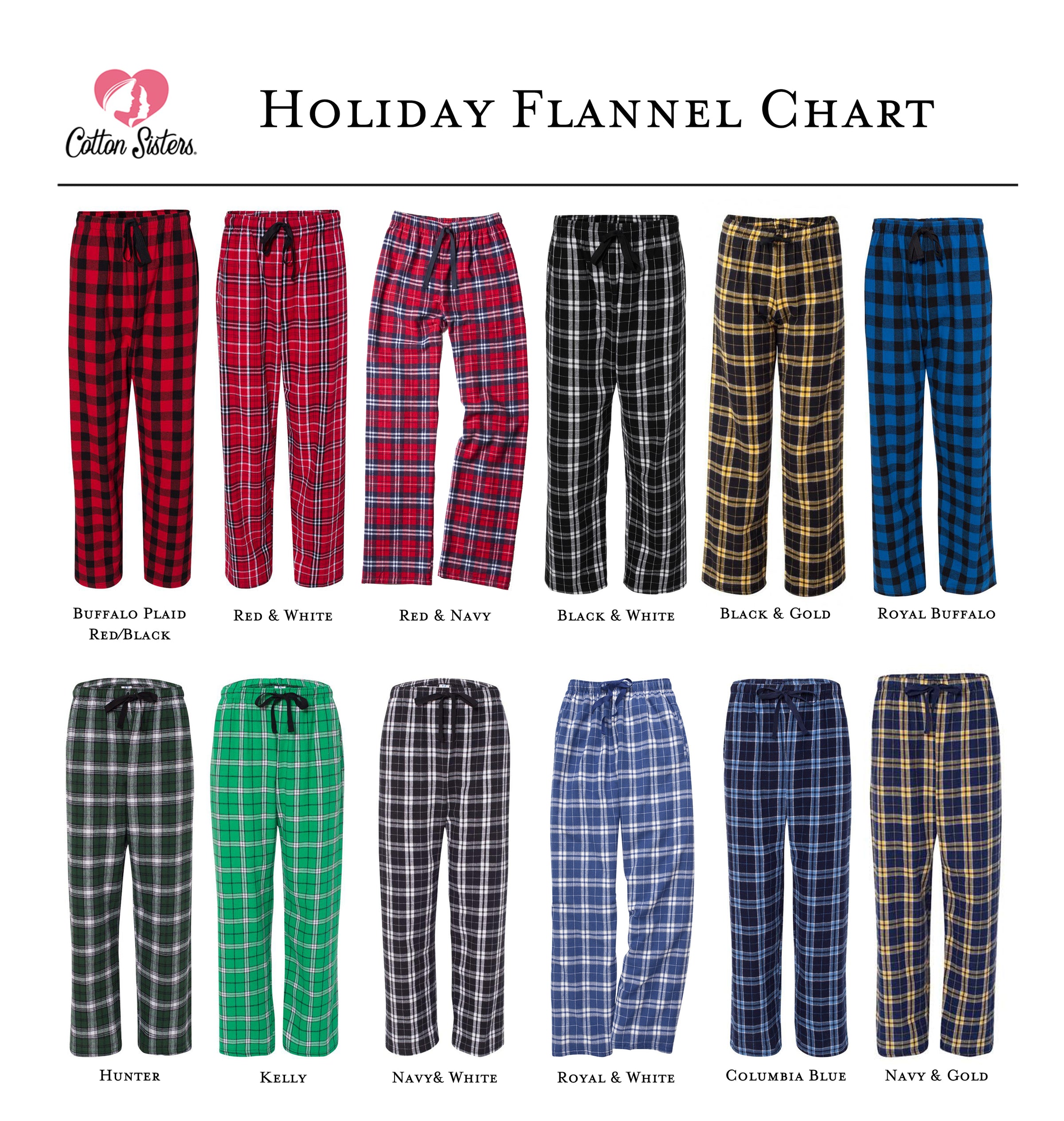 Monogrammed Flannel Matching Family Pajama Set - Christmas Cheer – Cotton  Sisters