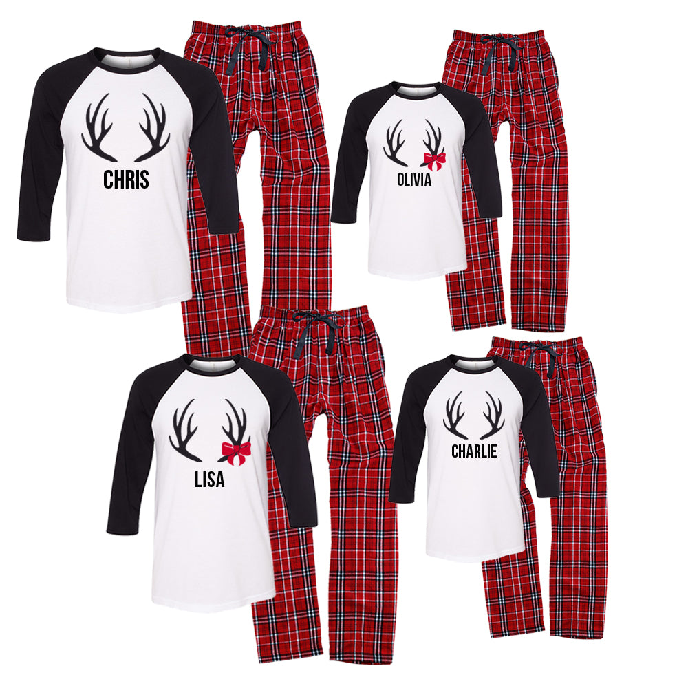 Personalized Plaid Christmas Tree Matching Family Pajama Set - Buffalo –  Cotton Sisters